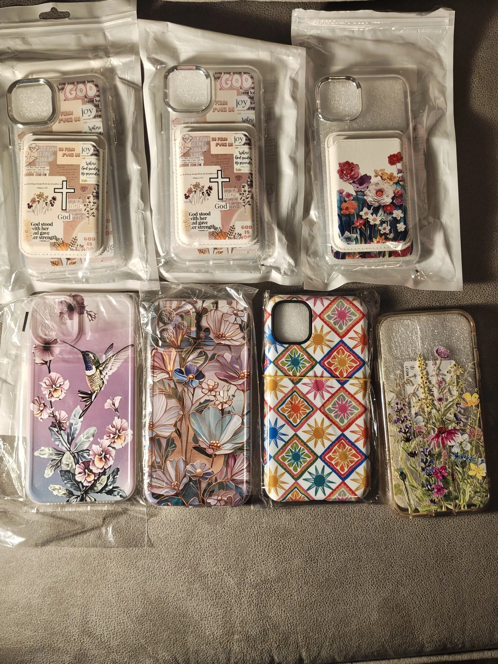 iPhone 11  Multicolor Floral & Geometric Decorative Phone Case Pack